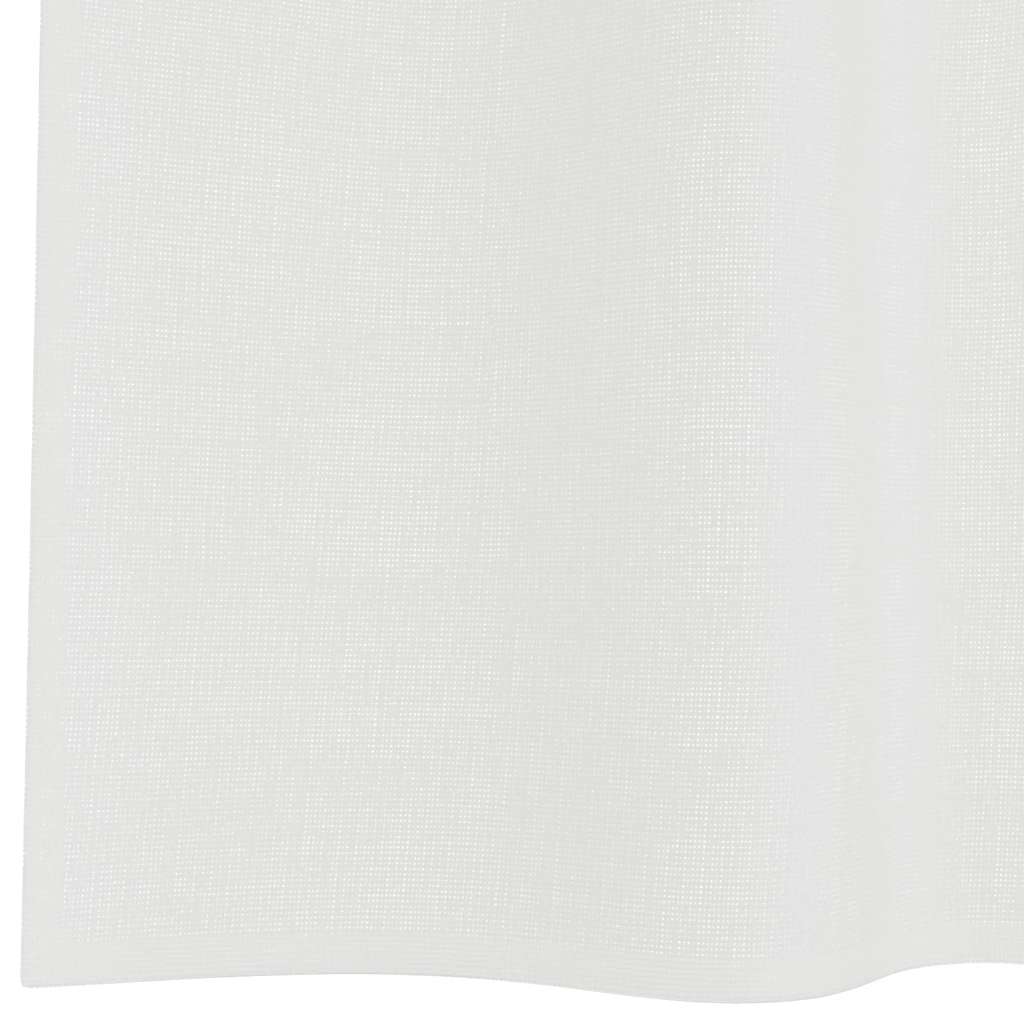 vidaXL Zasłony woalowe z pętelkami 2 szt. Białe 140x140 cm