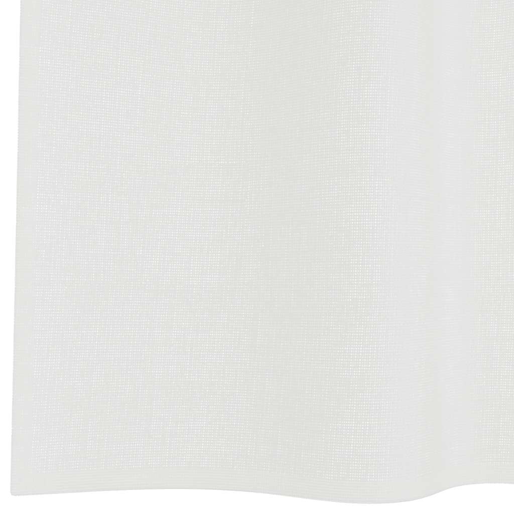 vidaXL Zasłony woalowe z pętelkami 2 szt. Białe 140x245 cm