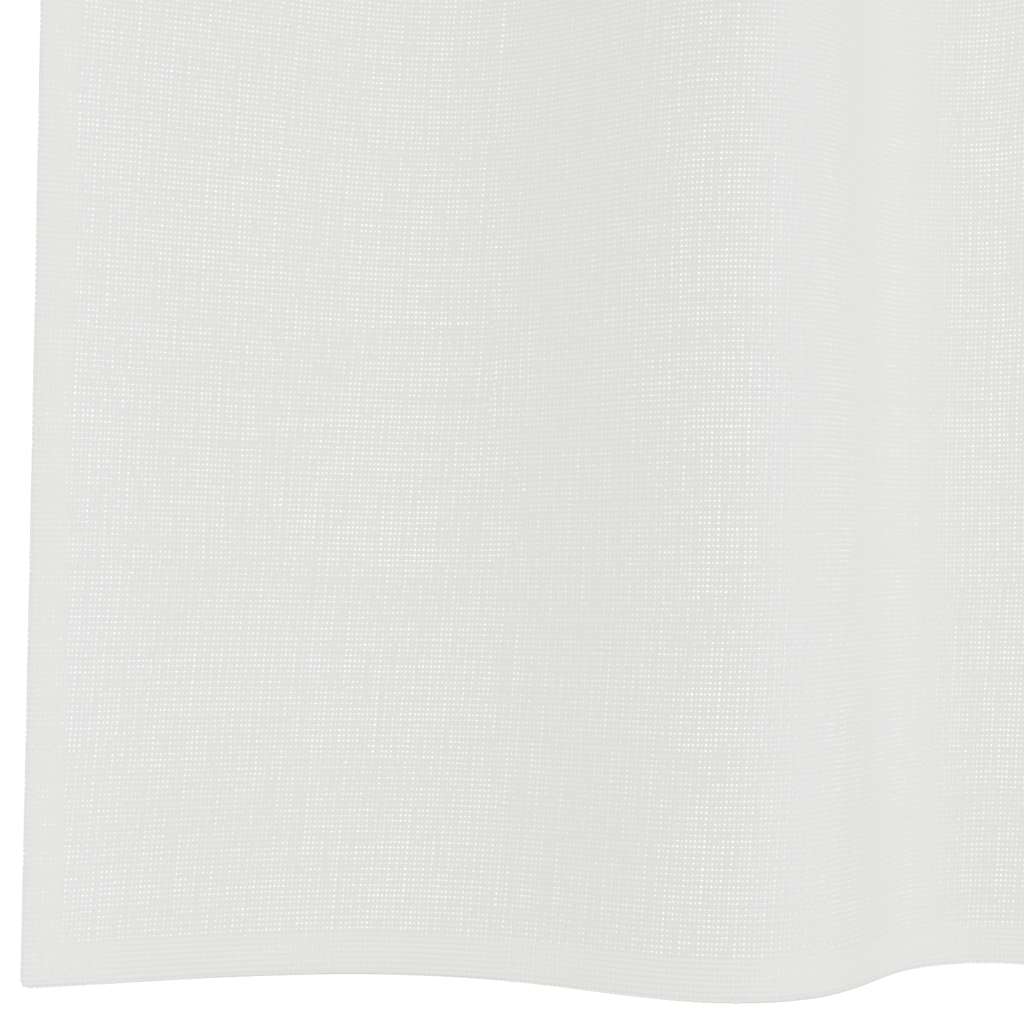 vidaXL Zasłony woalowe z pętelkami 2 szt. Białe 140x260 cm