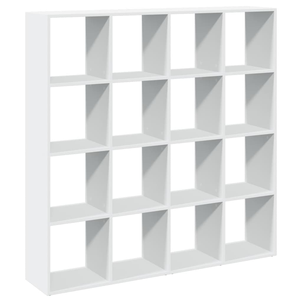 vidaXL Regał, biały, 137,5x29x137,5 cm, materiał drewnopochodny