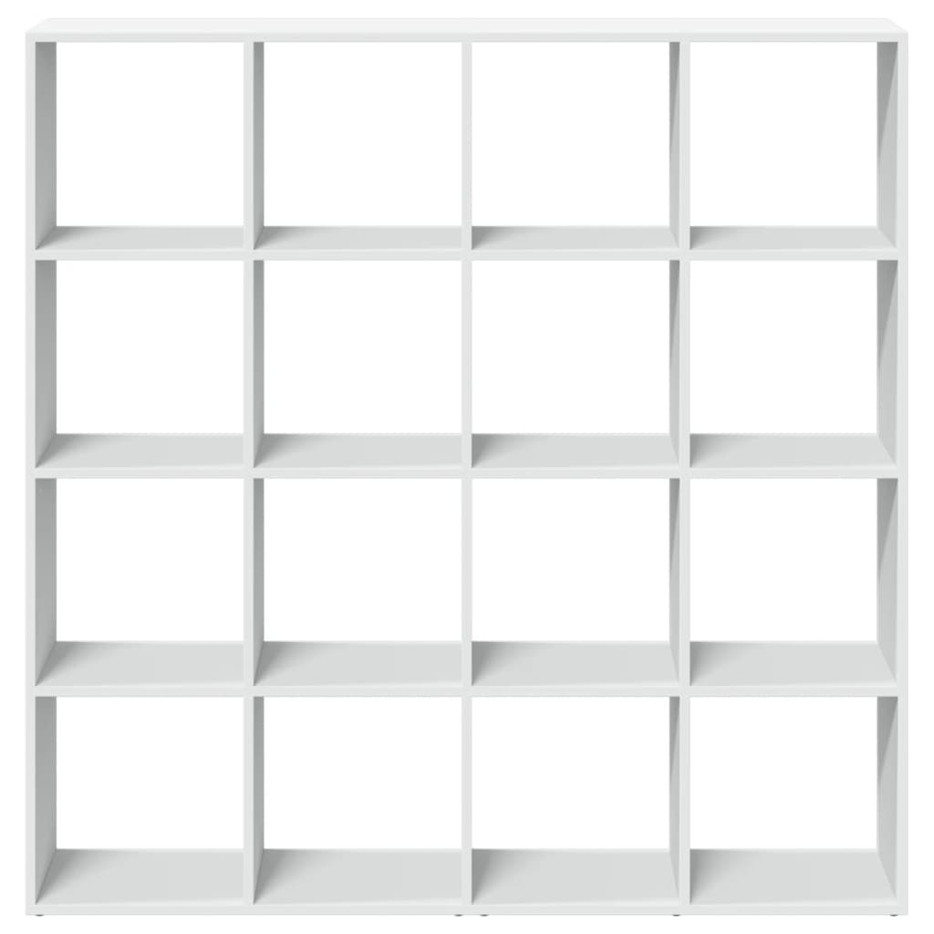 vidaXL Regał, biały, 137,5x29x137,5 cm, materiał drewnopochodny