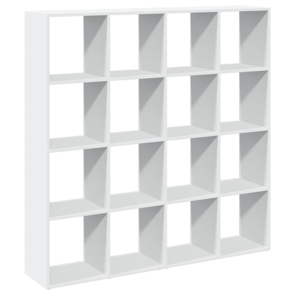 vidaXL Regał, biały, 137,5x29x137,5 cm, materiał drewnopochodny