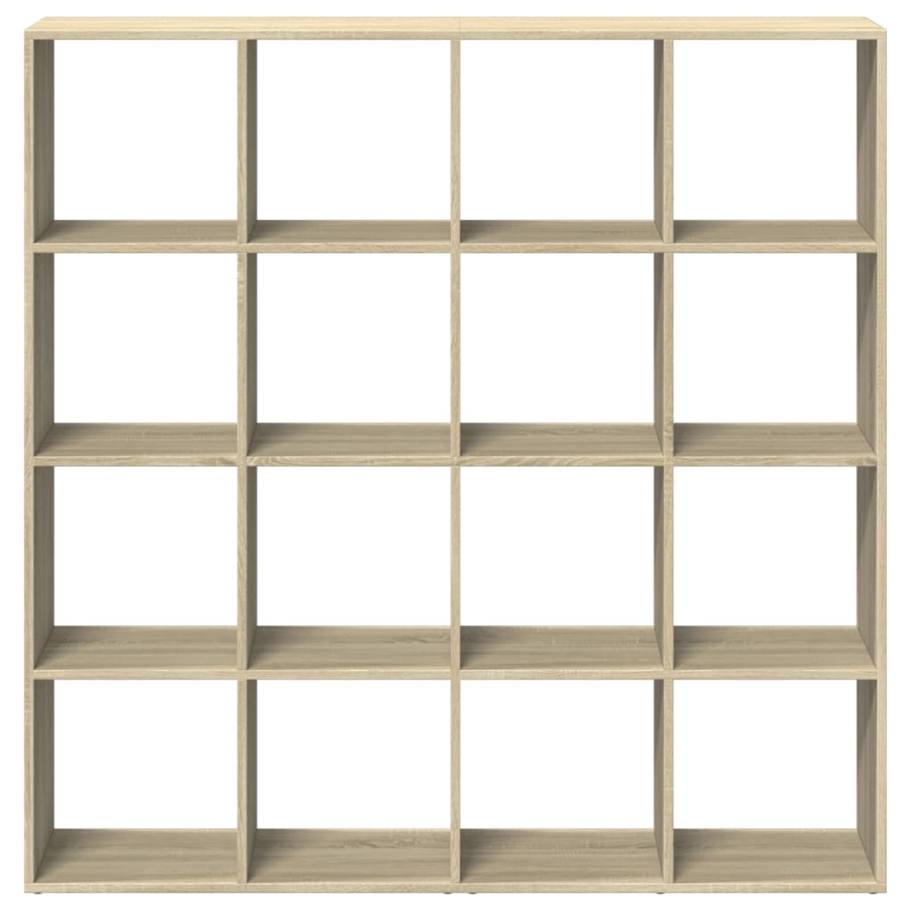 vidaXL Regał, dąb sonoma, 137,5x29x137,5 cm, materiał drewnopochodny