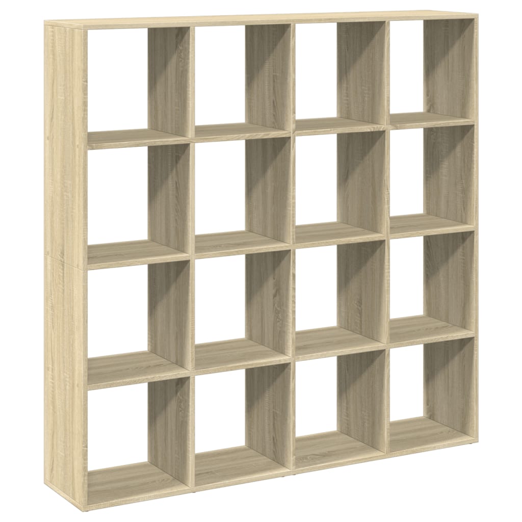 vidaXL Regał, dąb sonoma, 137,5x29x137,5 cm, materiał drewnopochodny