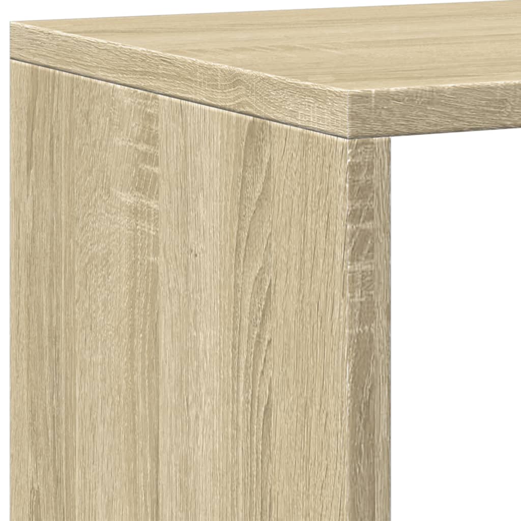 vidaXL Regał, dąb sonoma, 137,5x29x137,5 cm, materiał drewnopochodny