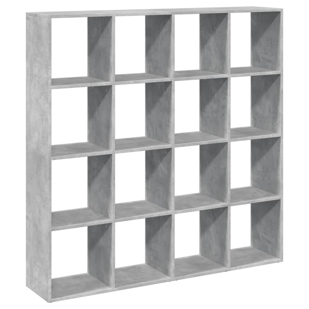 vidaXL Regał, szarość betonu, 137,5x29x137,5 cm