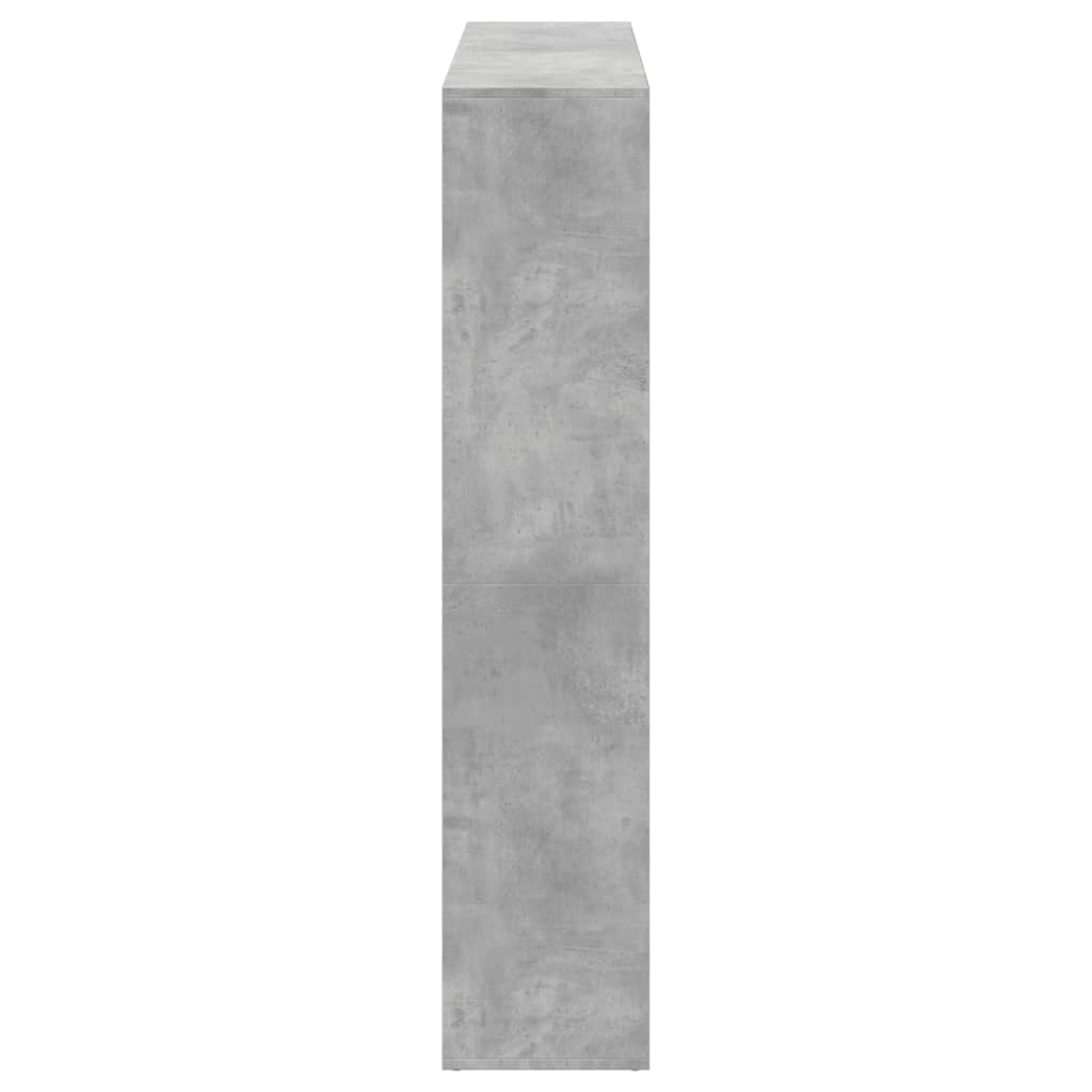 vidaXL Regał, szarość betonu, 137,5x29x137,5 cm