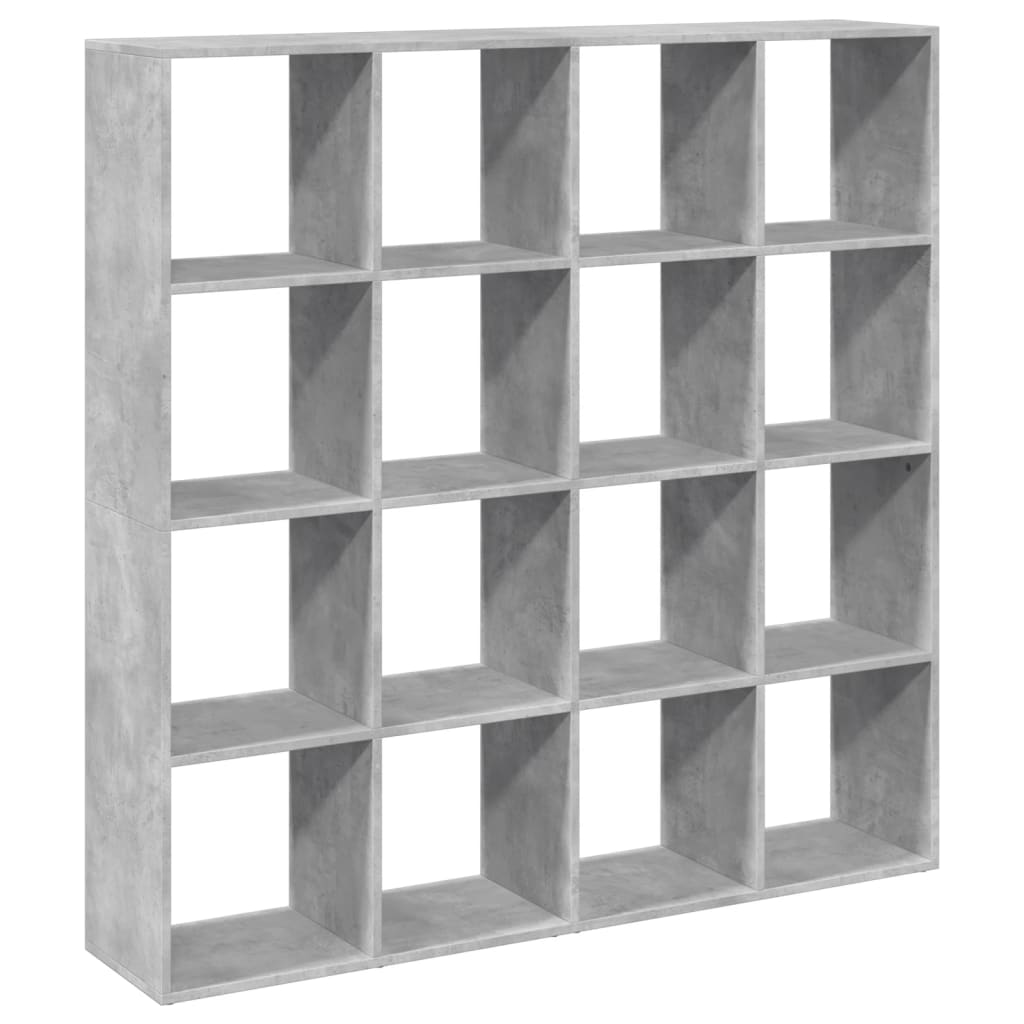 vidaXL Regał, szarość betonu, 137,5x29x137,5 cm