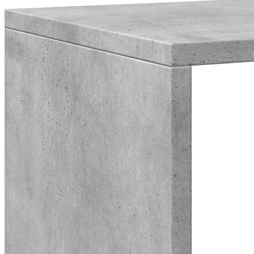 vidaXL Regał, szarość betonu, 137,5x29x137,5 cm