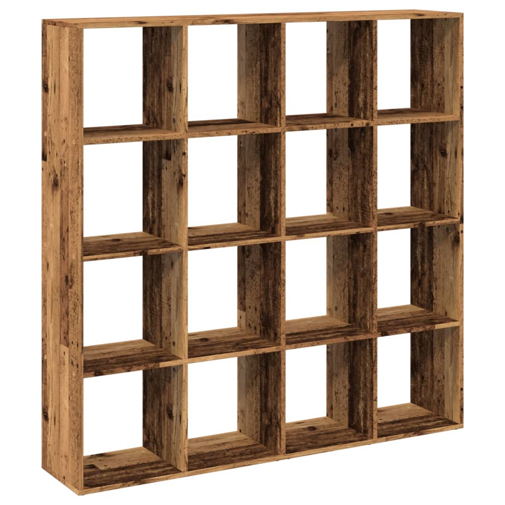 vidaXL Regał, stare drewno, 137,5x29x137,5 cm, materiał drewnopochodny