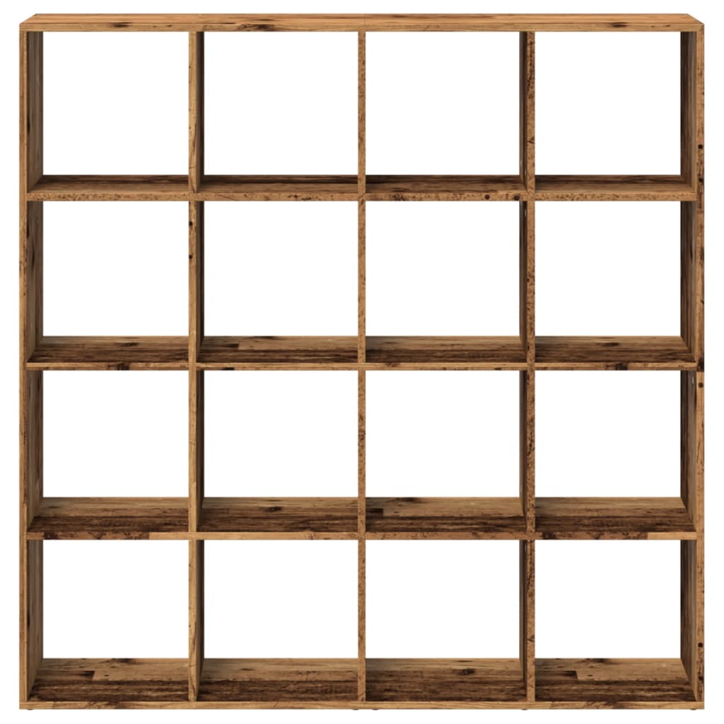 vidaXL Regał, stare drewno, 137,5x29x137,5 cm, materiał drewnopochodny