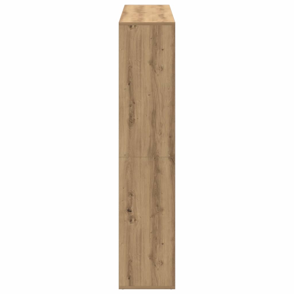 vidaXL Regał, dąb artisian, 102x29x143 cm, materiał drewnopochodny