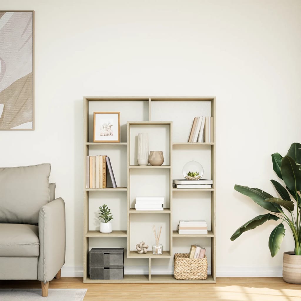 vidaXL Regał, dąb sonoma, 102x29x143 cm, materiał drewnopochodny