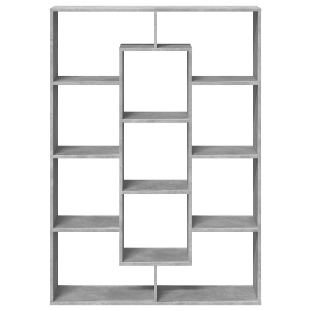 vidaXL Regał, szarość betonu, 102x29x143 cm, materiał drewnopochodny