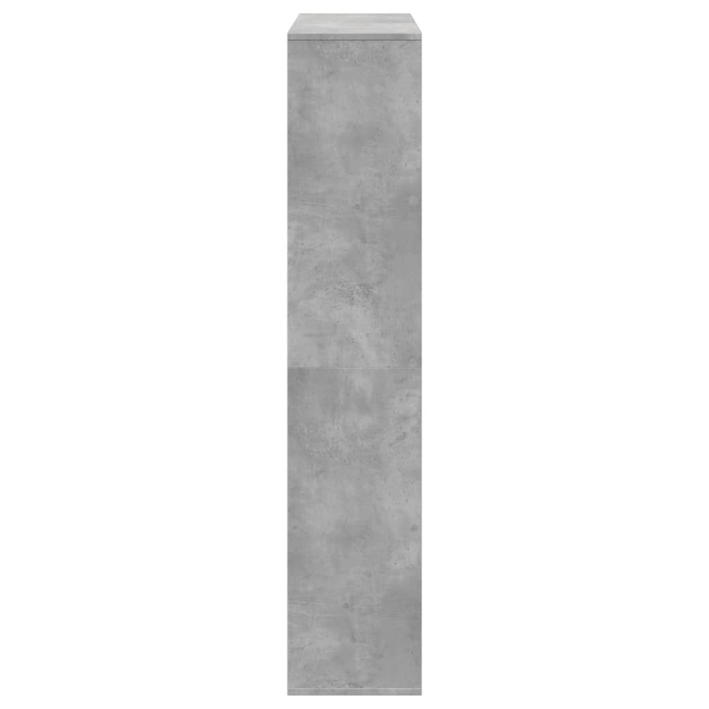 vidaXL Regał, szarość betonu, 102x29x143 cm, materiał drewnopochodny