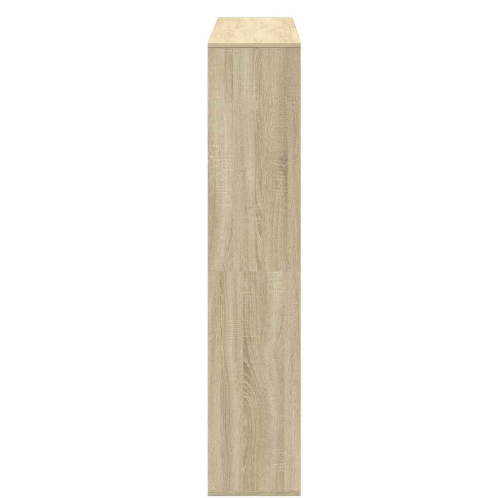 vidaXL Szafka, dąb sonoma, 132x29x141,5 cm, materiał drewnopochodny