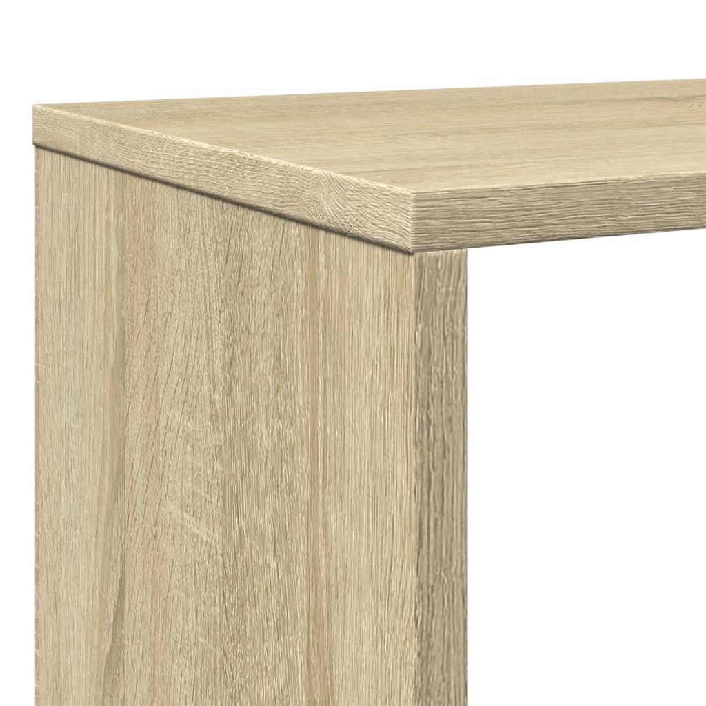 vidaXL Szafka, dąb sonoma, 132x29x141,5 cm, materiał drewnopochodny
