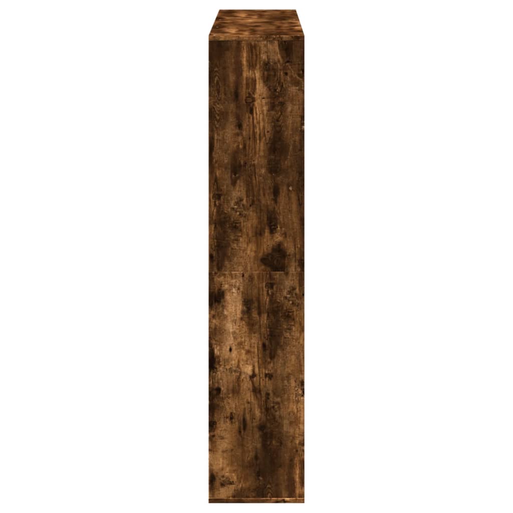 vidaXL Regał, przydymiony dąb, 132x29x141,5cm, materiał drewnopochodny