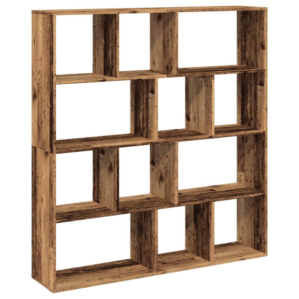 vidaXL Regał, stare drewno, 132x29x141,5 cm, materiał drewnopochodny