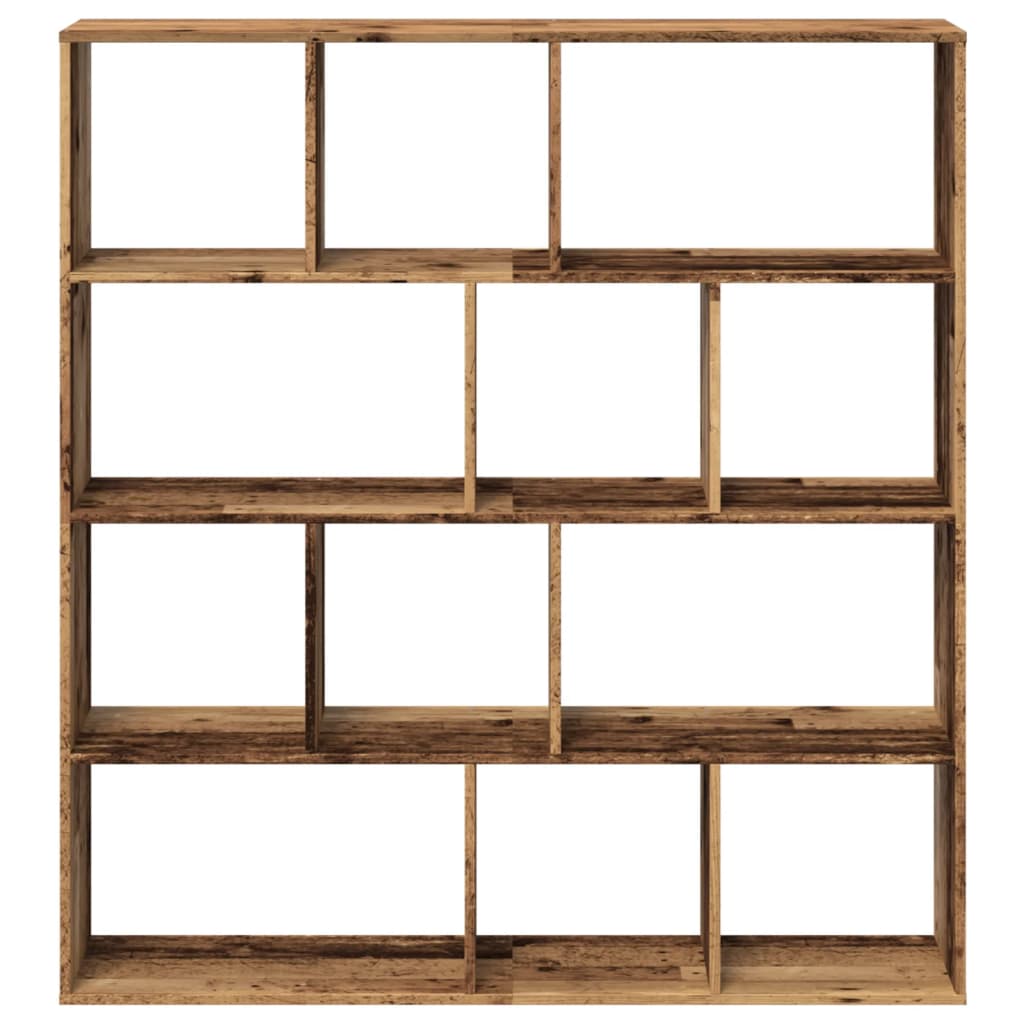 vidaXL Regał, stare drewno, 132x29x141,5 cm, materiał drewnopochodny