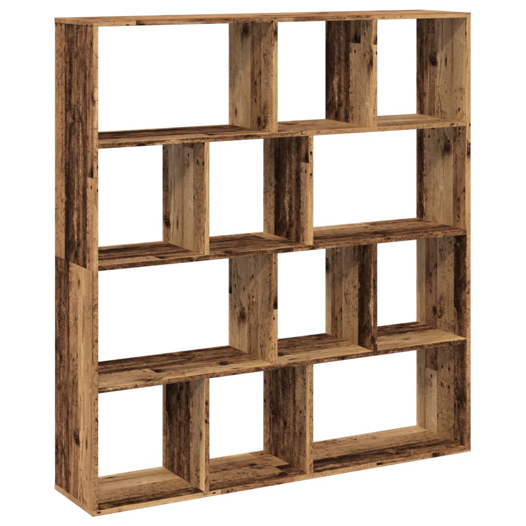 vidaXL Regał, stare drewno, 132x29x141,5 cm, materiał drewnopochodny