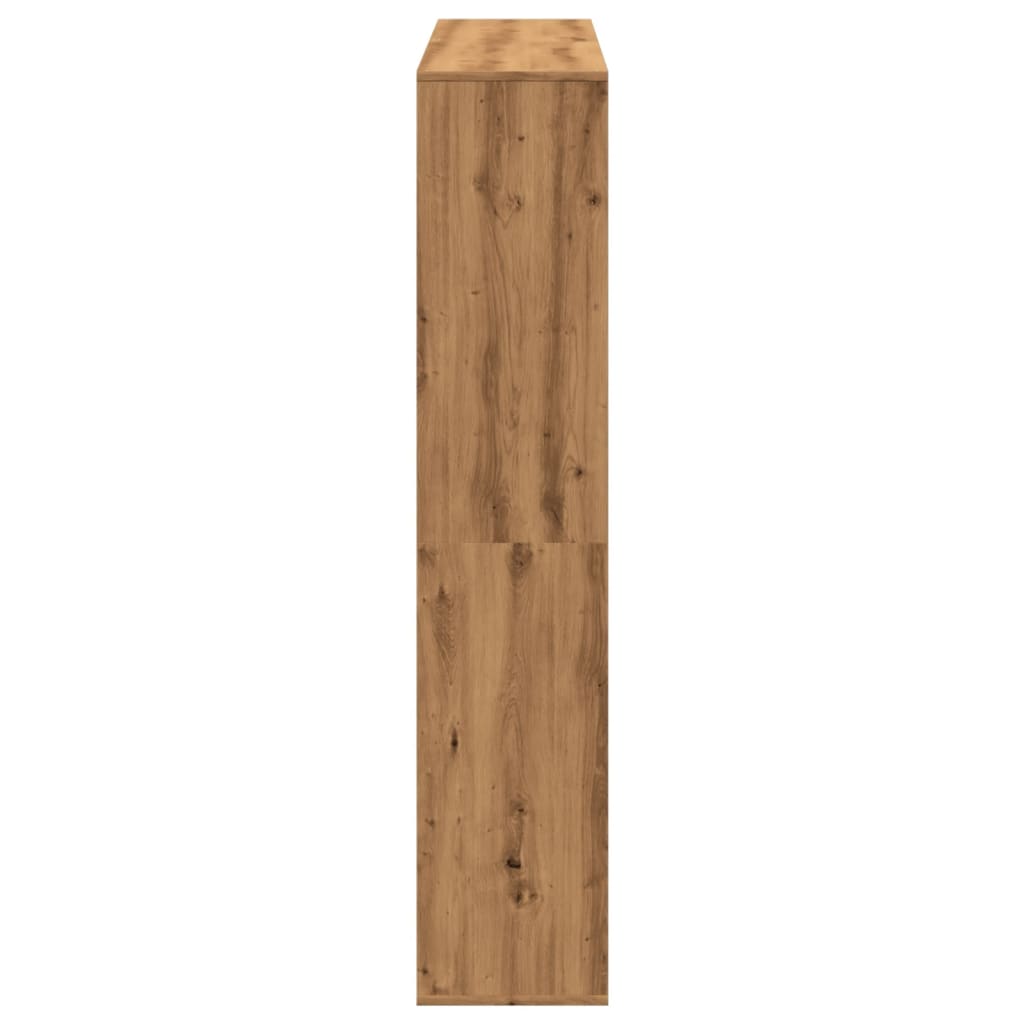 vidaXL Regał, dąb artisian, 132x29x141,5 cm, materiał drewnopochodny