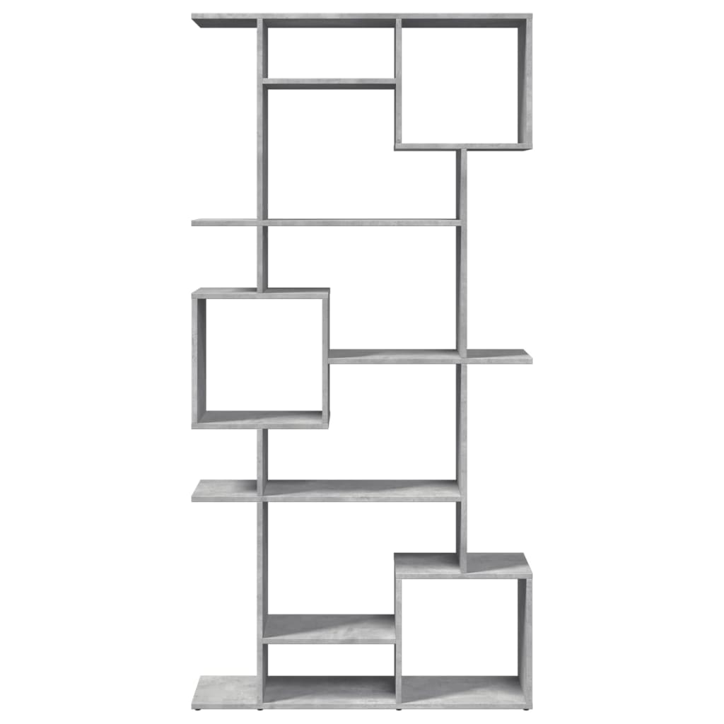 vidaXL Regał, szarość betonu, 92x29x188 cm, materiał drewnopochodny