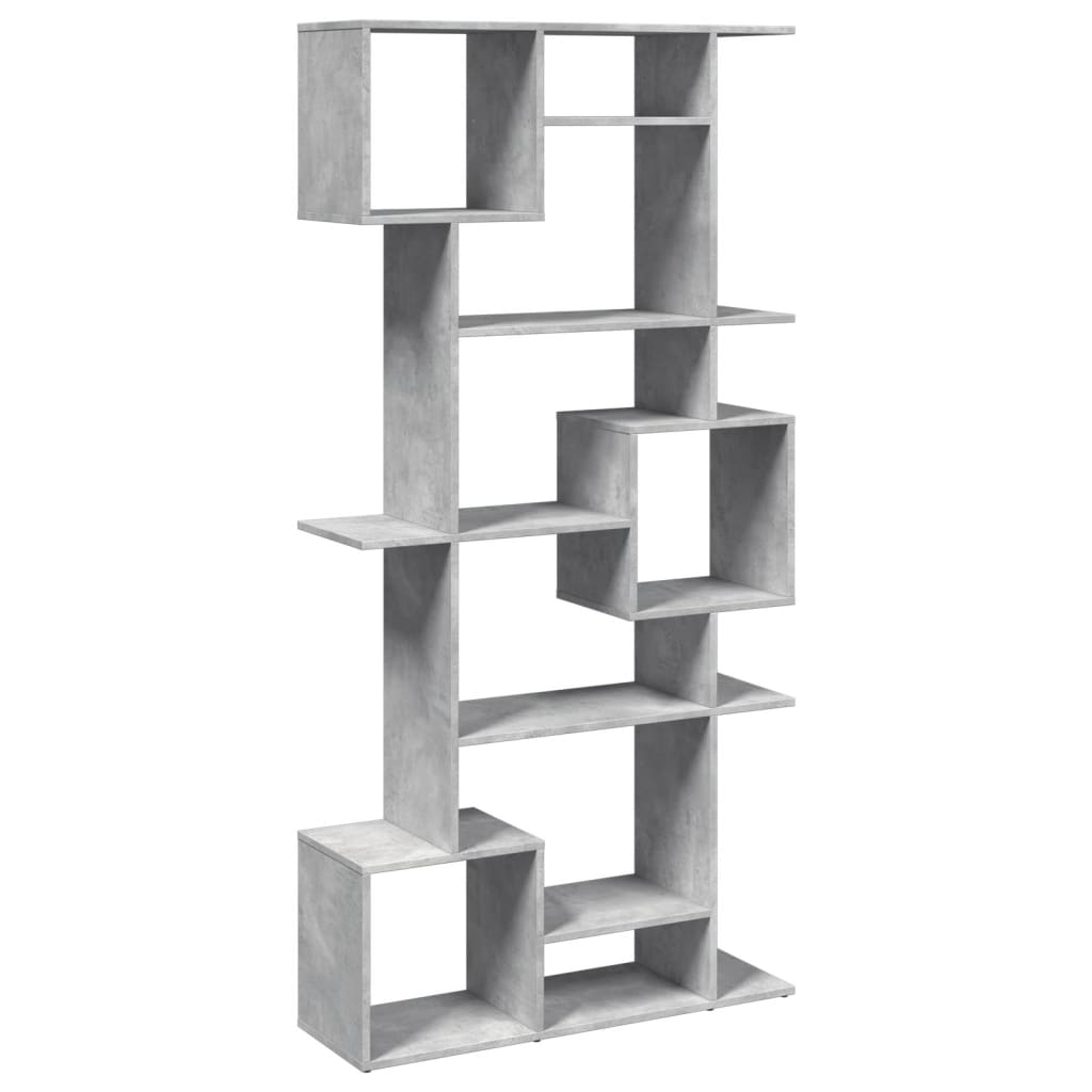 vidaXL Regał, szarość betonu, 92x29x188 cm, materiał drewnopochodny