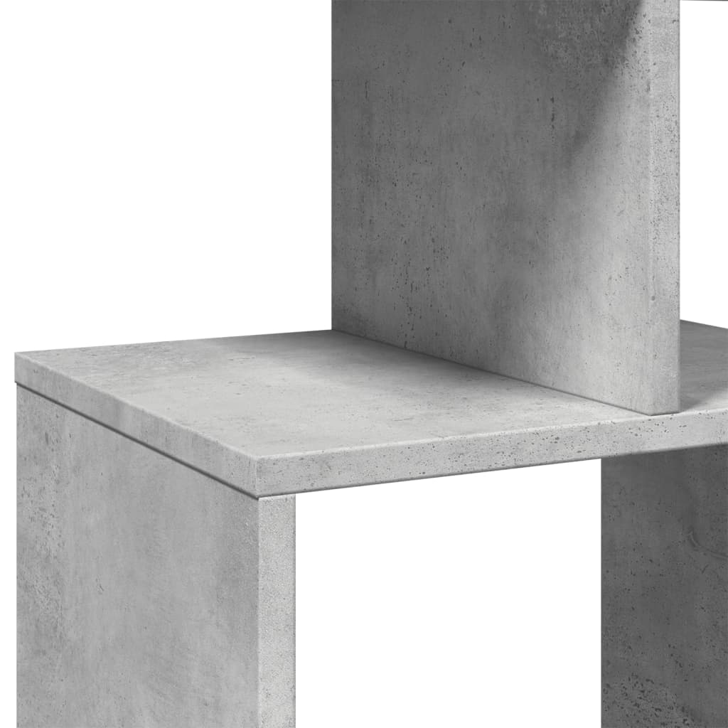 vidaXL Regał, szarość betonu, 92x29x188 cm, materiał drewnopochodny