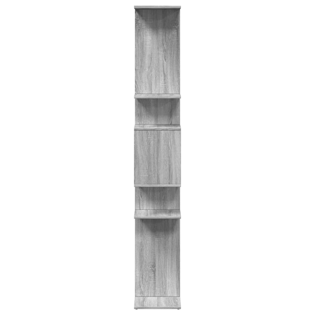 vidaXL Regał, szary dąb sonoma, 92x29x188 cm, materiał drewnopochodny