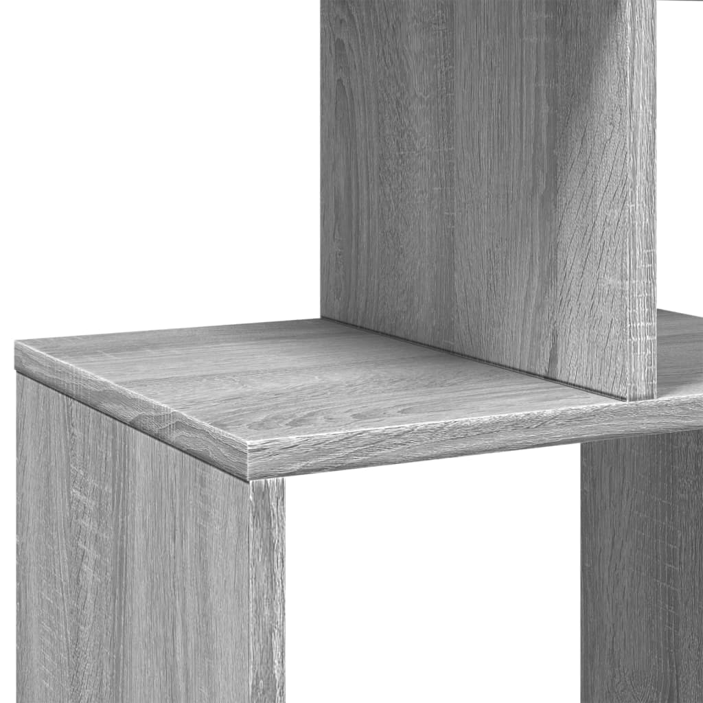 vidaXL Regał, szary dąb sonoma, 92x29x188 cm, materiał drewnopochodny