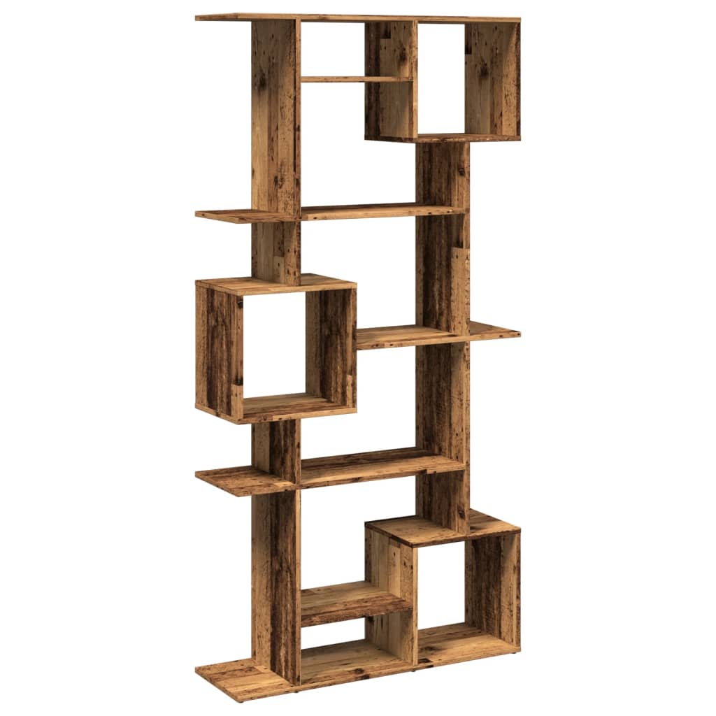 vidaXL Regał, stare drewno, 92x29x188 cm, materiał drewnopochodny