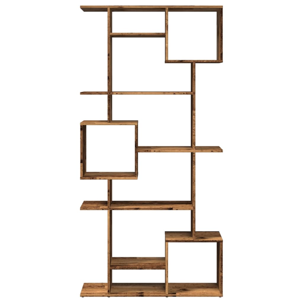 vidaXL Regał, stare drewno, 92x29x188 cm, materiał drewnopochodny
