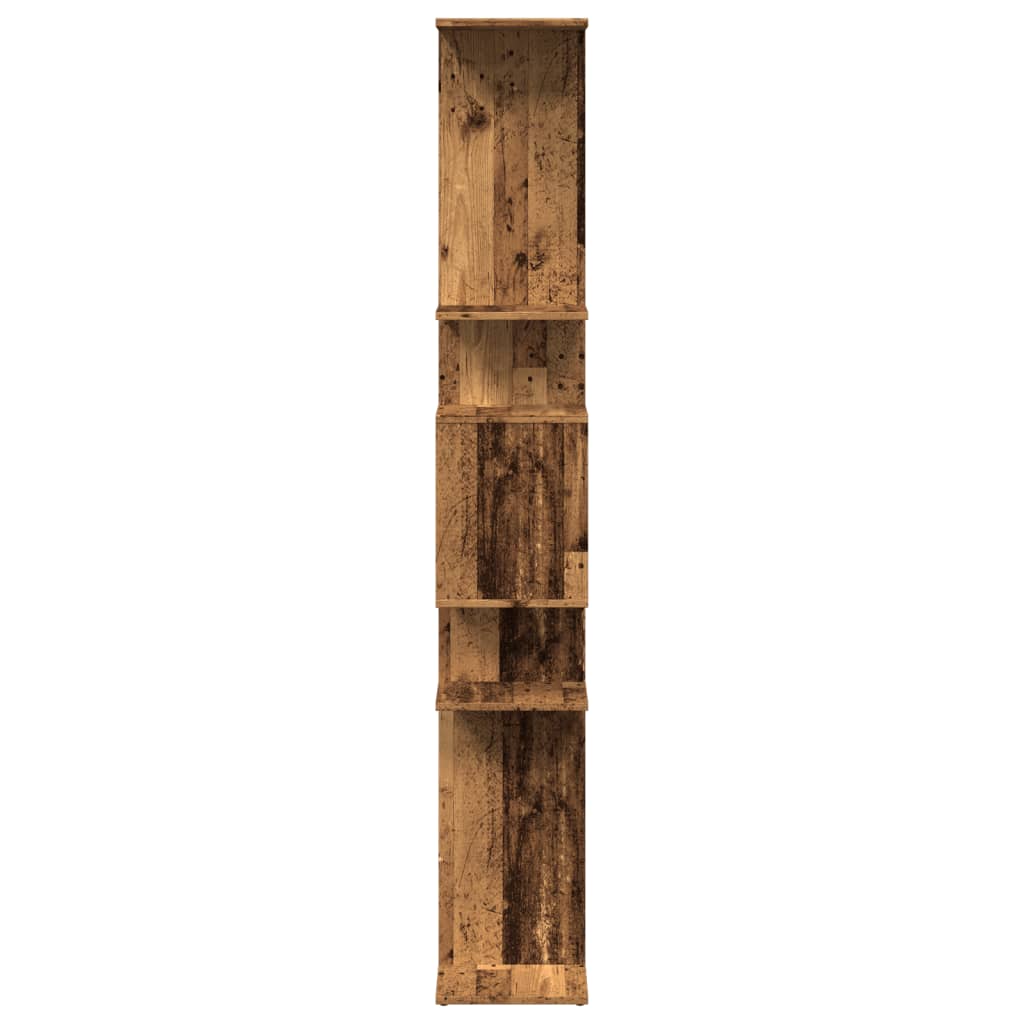 vidaXL Regał, stare drewno, 92x29x188 cm, materiał drewnopochodny