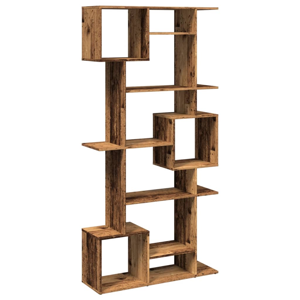 vidaXL Regał, stare drewno, 92x29x188 cm, materiał drewnopochodny
