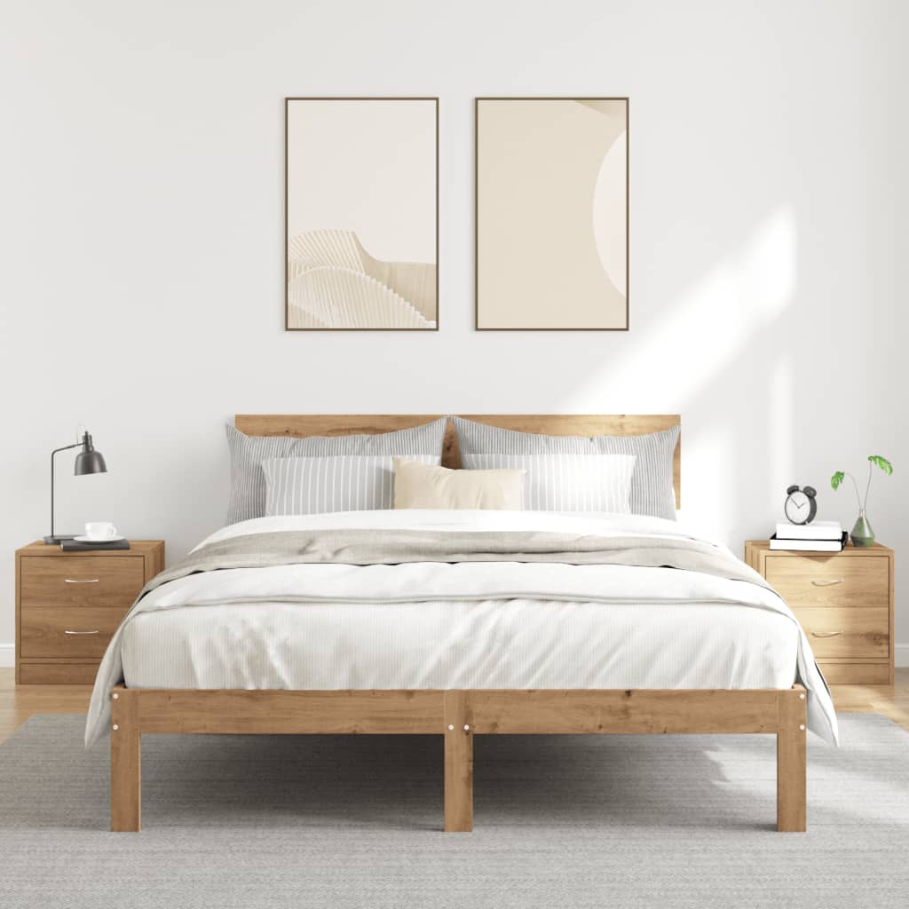 vidaXL Szafki nocne, 2 szt., dąb artisian, 40x30x40 cm