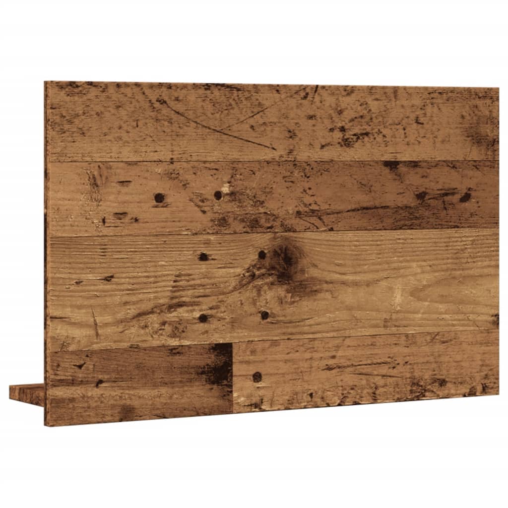 vidaXL Szafka łazienkowa z lustrem, stare drewno, 60x11x37 cm