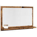vidaXL Szafka łazienkowa z lustrem, stare drewno, 60x11x37 cm