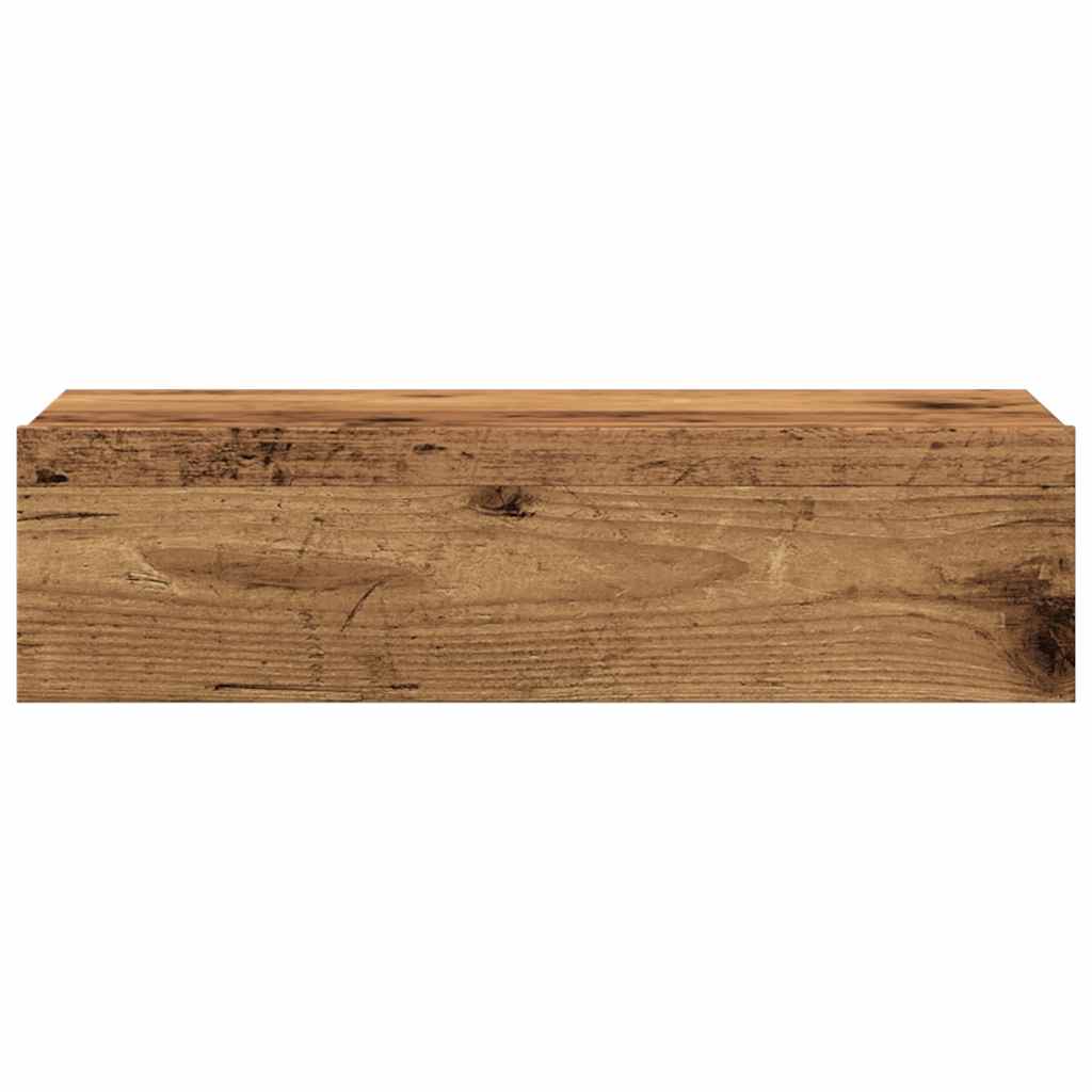 vidaXL Szafki telewizyjne z LED, 2 szt., stare drewno, 60x35x15,5 cm