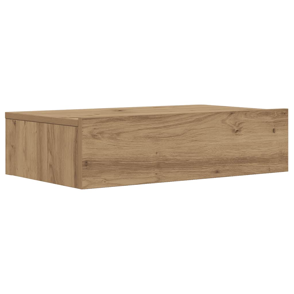 vidaXL Szafka telewizyjna z LED, dąb artisan, 60x35x15,5 cm