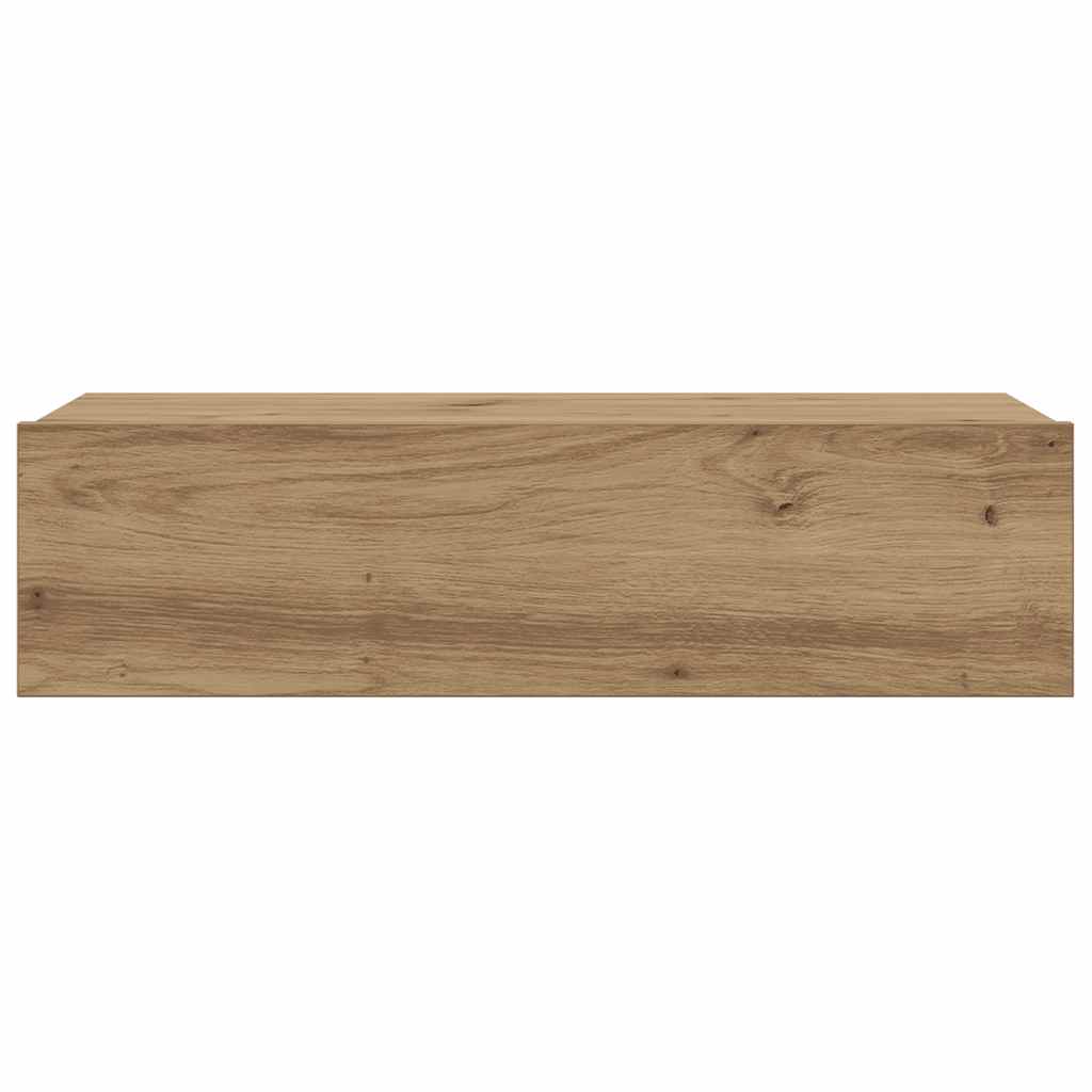 vidaXL Szafka telewizyjna z LED, dąb artisan, 60x35x15,5 cm