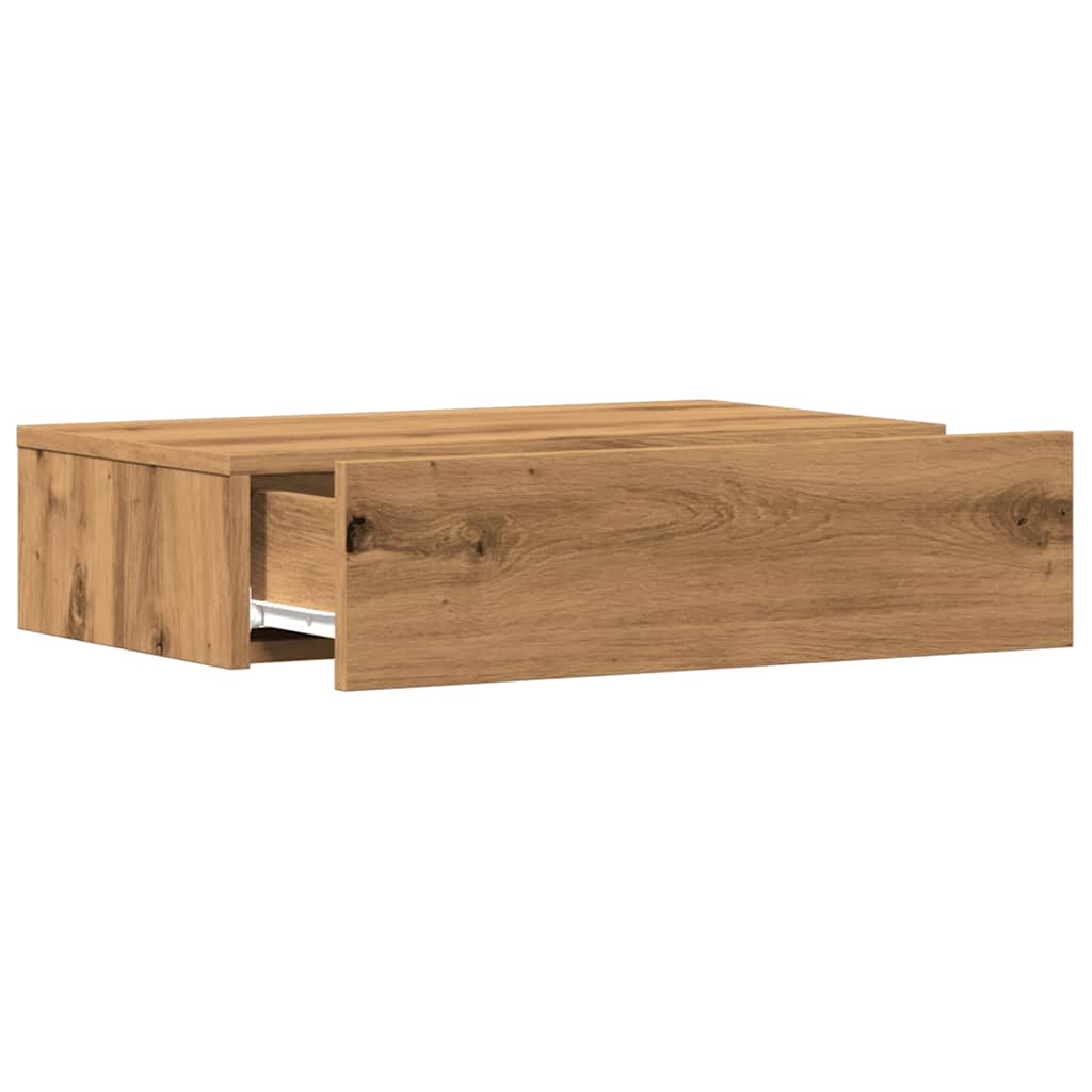 vidaXL Szafki pod TV z LED, 2 szt., dąb artisan, 60x35x15,5 cm