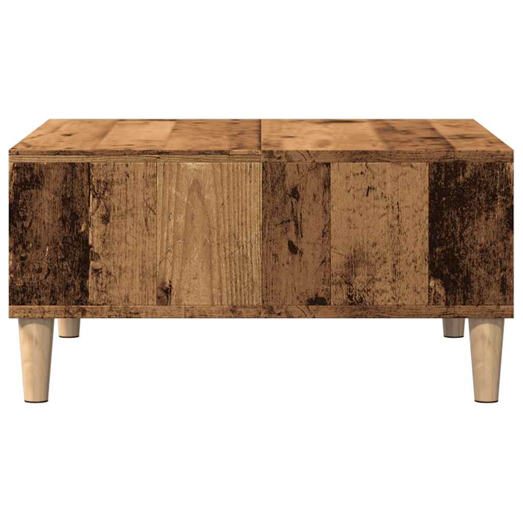 vidaXL Stolik kawowy, stare drewno, 60x60x30 cm