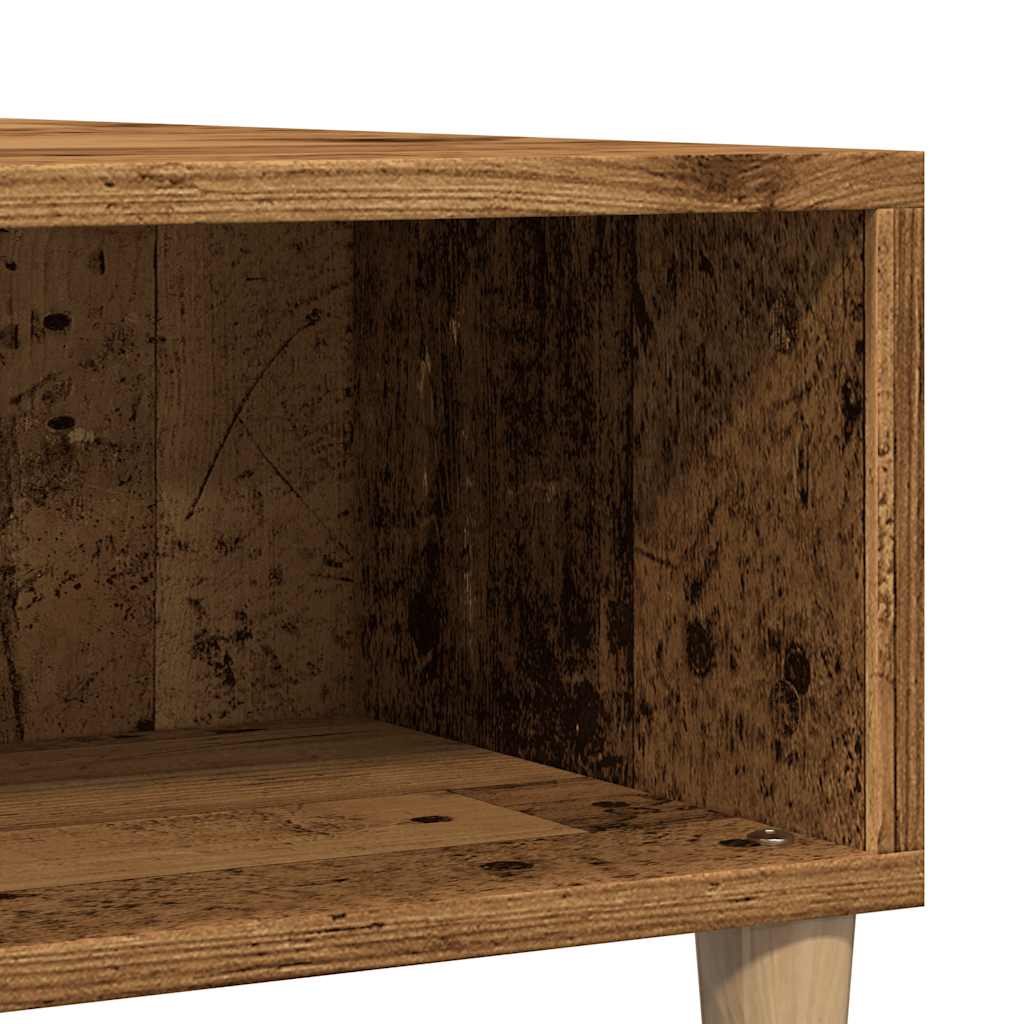 vidaXL Stolik kawowy, stare drewno, 60x60x30 cm