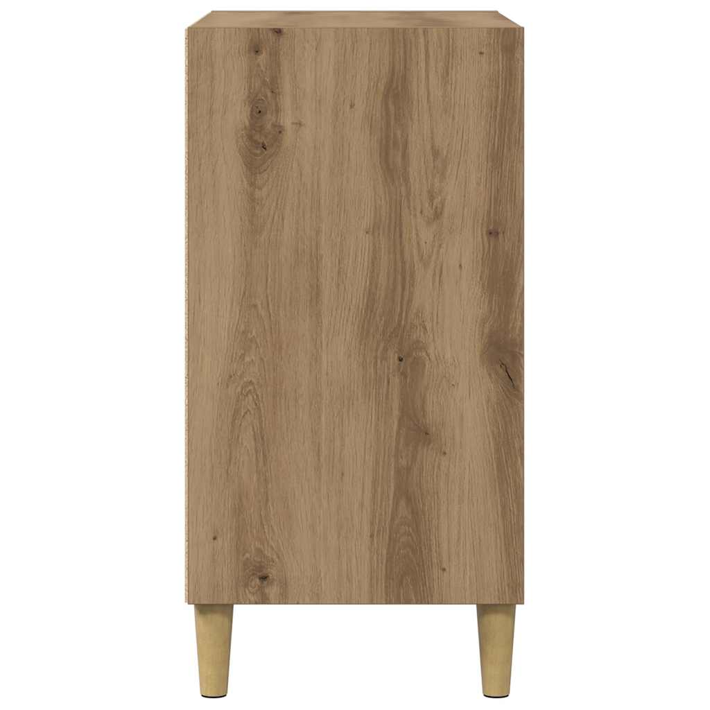 vidaXL Szafka, dąb artisan, 57x35x75 cm, materiał drewnopochodny