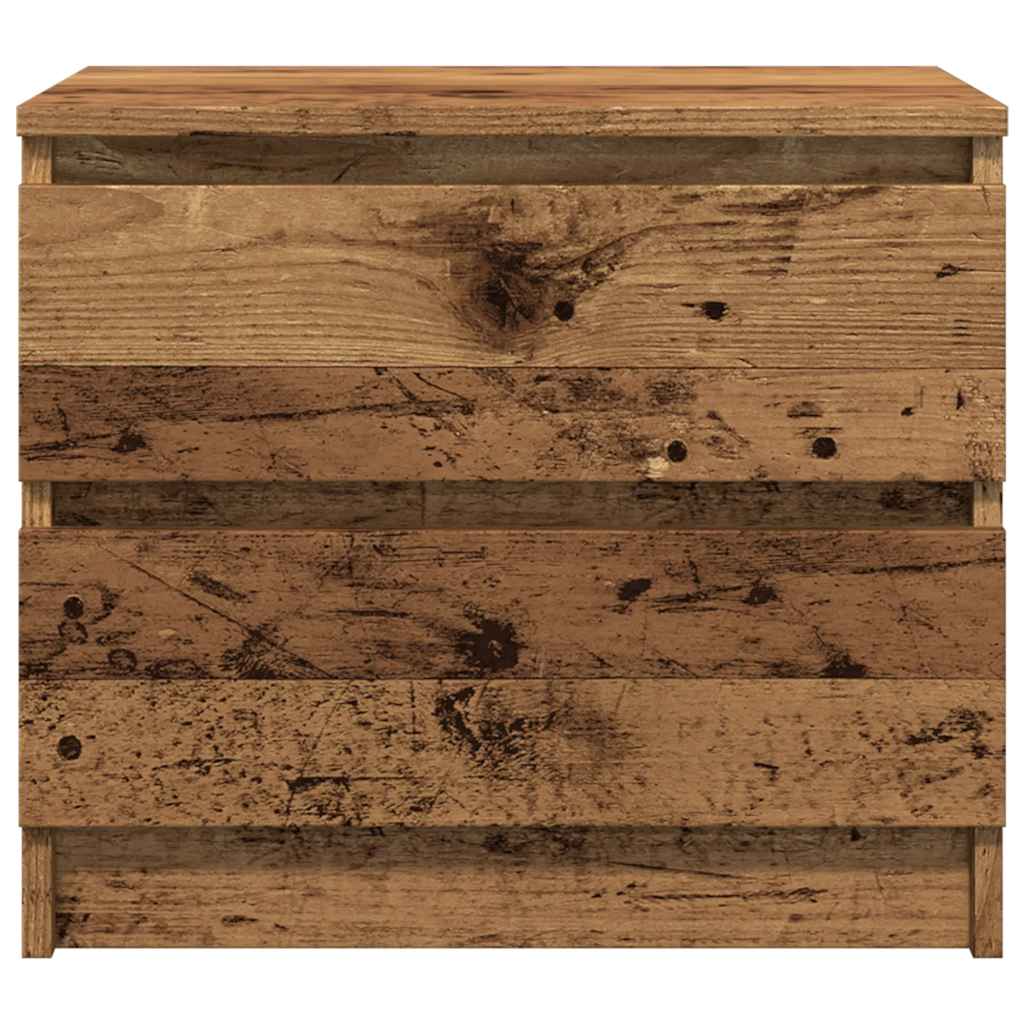 vidaXL Szafka nocna, stare drewno, 50x40x43.5 cm