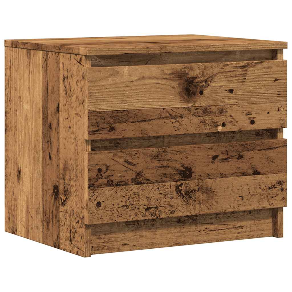 vidaXL Szafki nocne, 2 szt., stare drewno, 50x40x43.5 cm