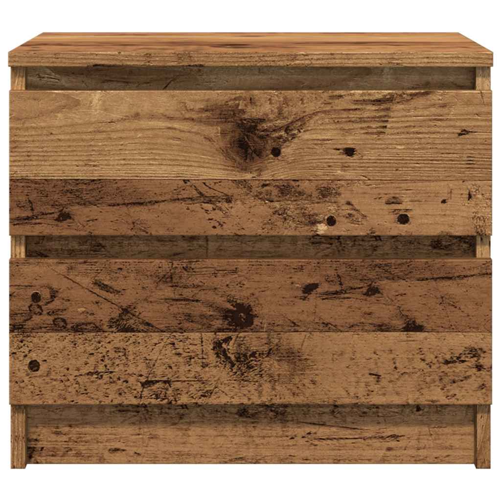 vidaXL Szafki nocne, 2 szt., stare drewno, 50x40x43.5 cm