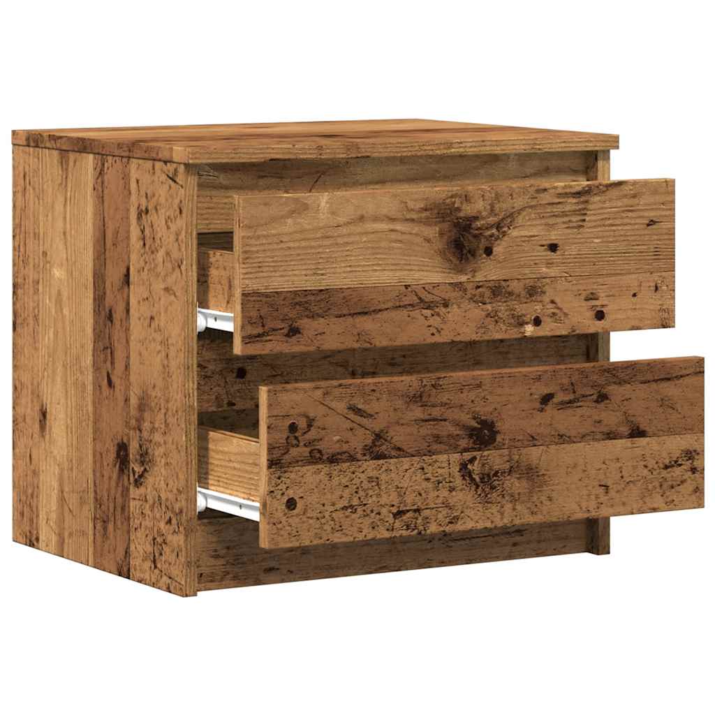 vidaXL Szafki nocne, 2 szt., stare drewno, 50x40x43.5 cm