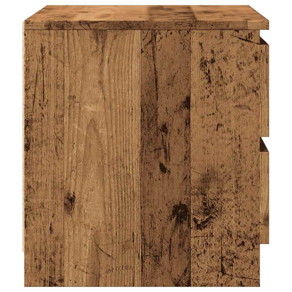 vidaXL Szafki nocne, 2 szt., stare drewno, 50x40x43.5 cm